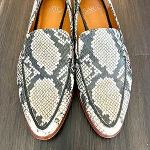 Franco Sarto snakeskin loafers size 6
